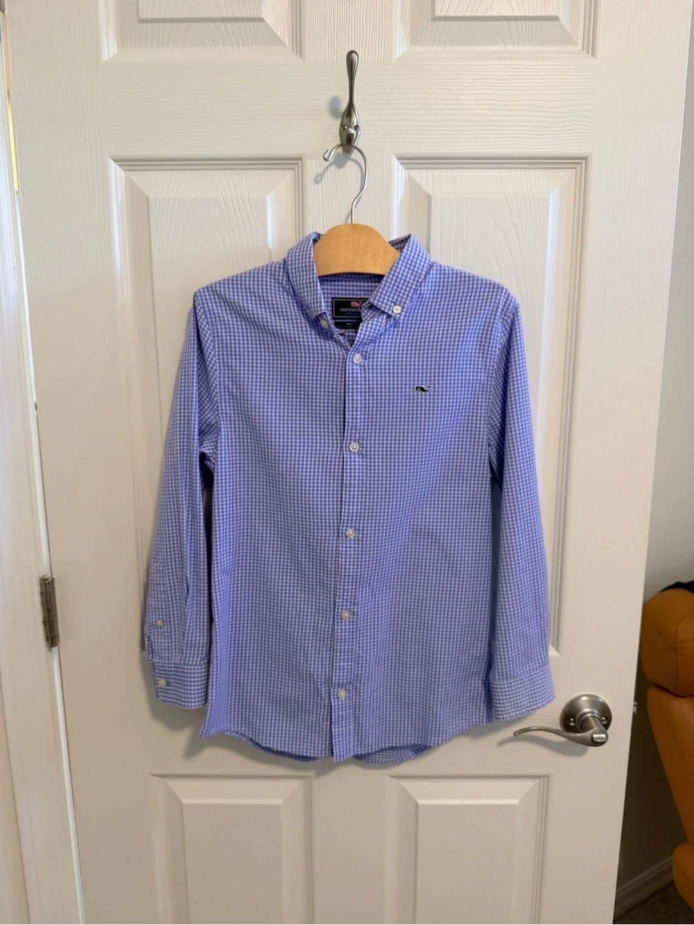 Vineyard Vines Blue and Pink Gingham Button-Down Shirt